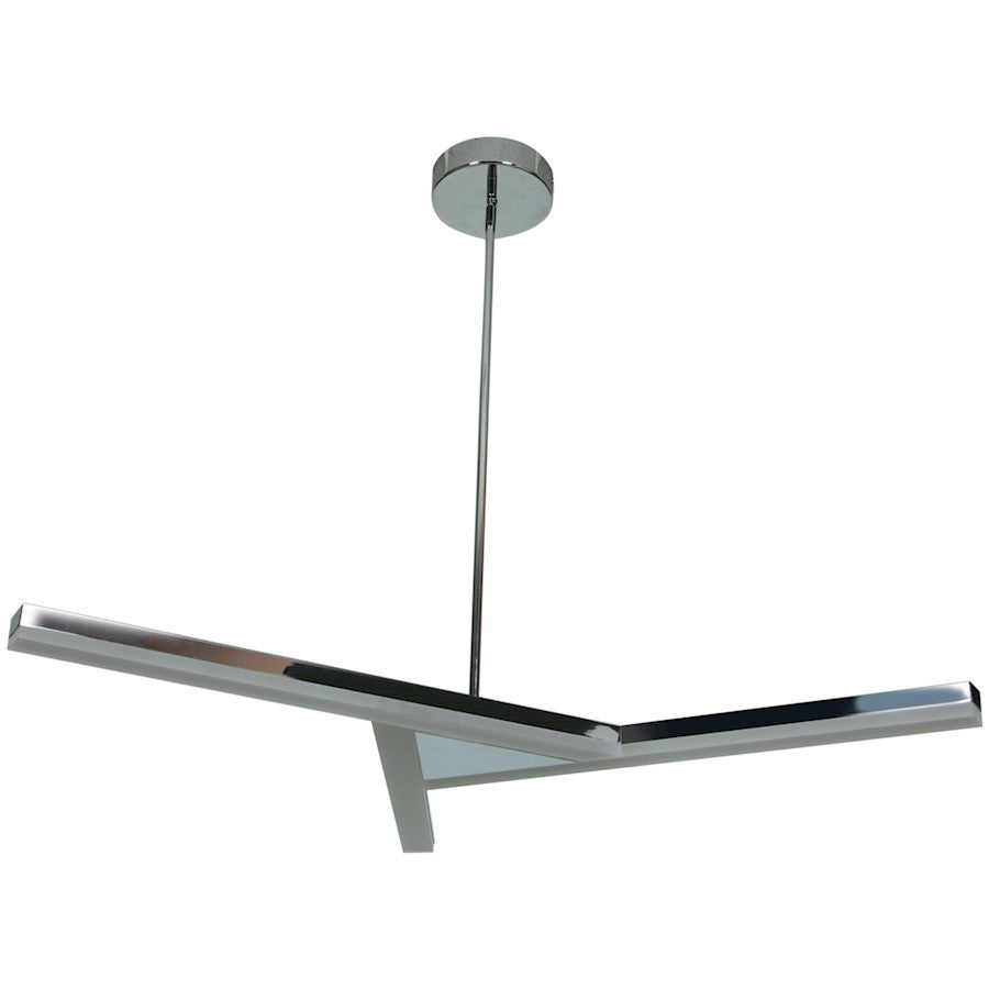 3 Light Pendant, Chrome