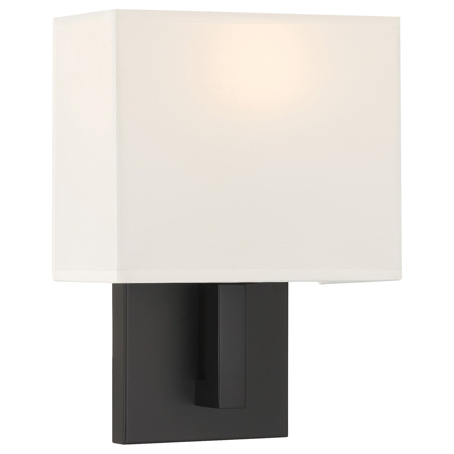 Access Lighting Mid Town 1Lt LED Wall Sconce, Matte Black/White
