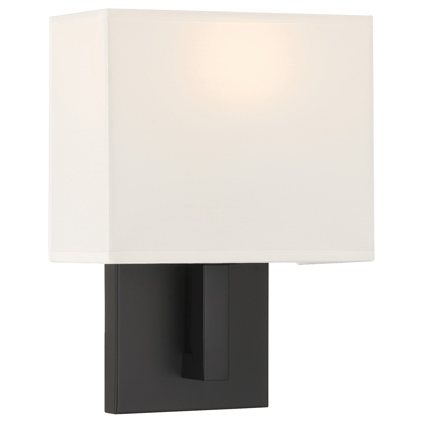 Access Lighting Mid Town 1Lt LED Wall Sconce, Matte Black/White