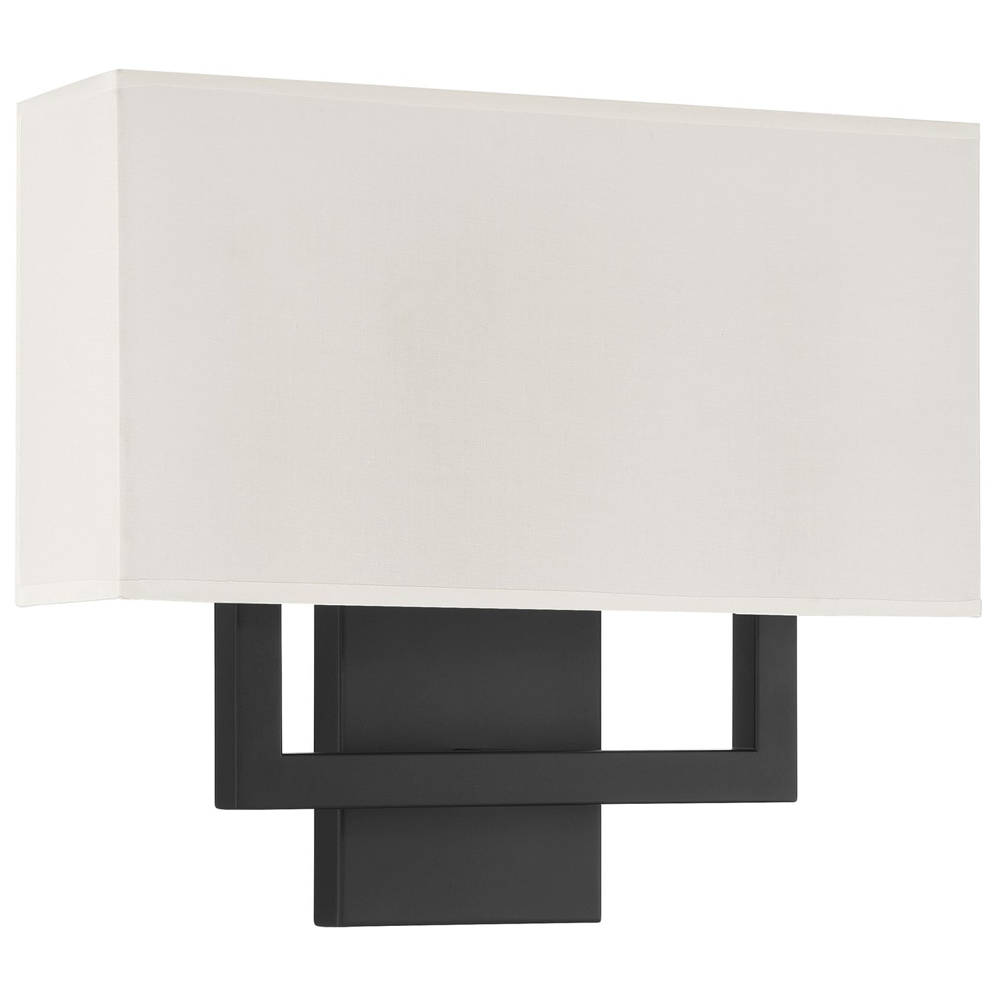 Access Lighting Mid Town 2Lt LED Wall Sconce, Matte Black/White
