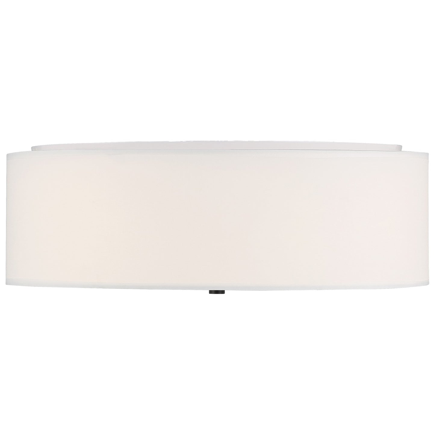 Access Mid Town LED Flush Mt, 18", Matte Black/White