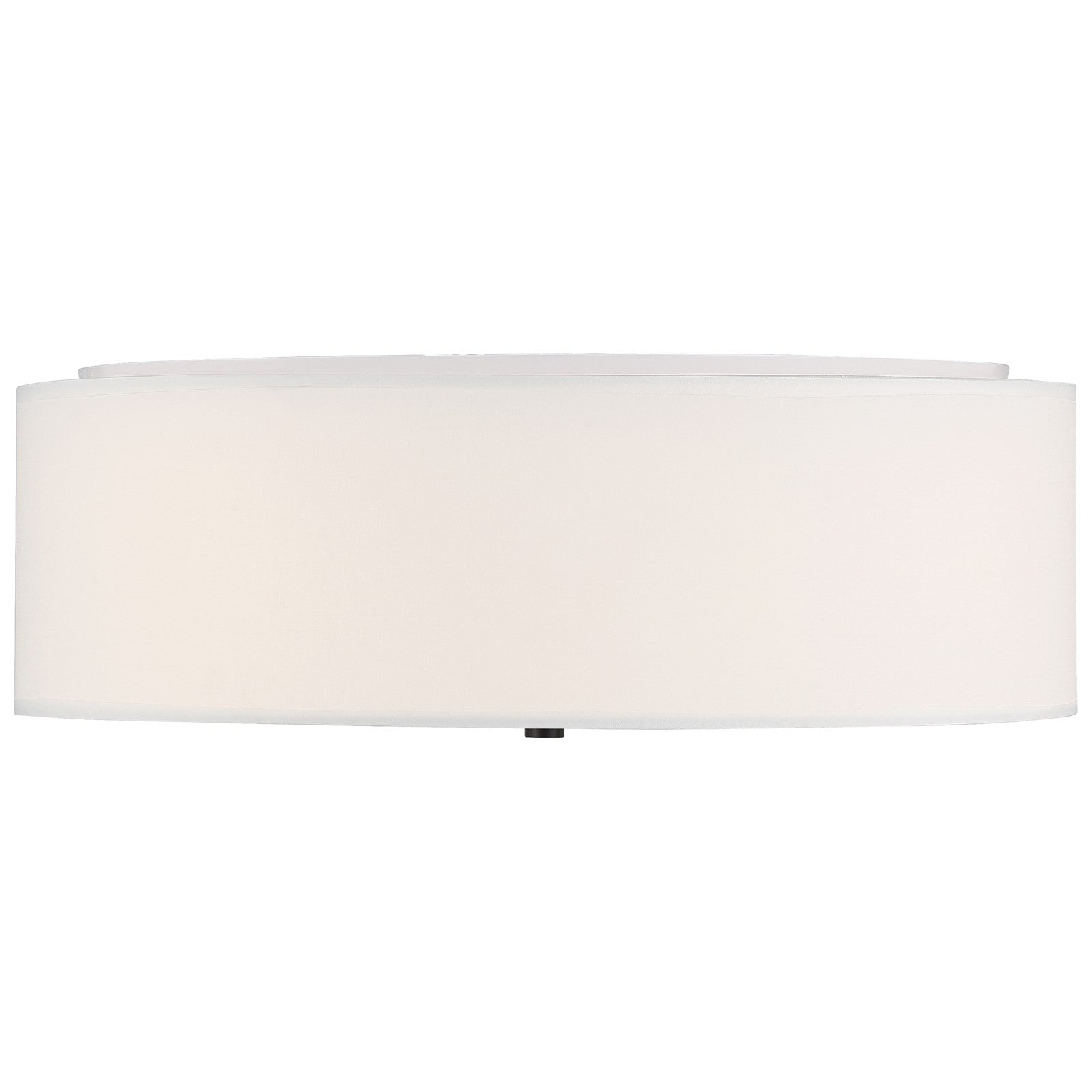 Access Mid Town LED Flush Mt, 18", Matte Black/White
