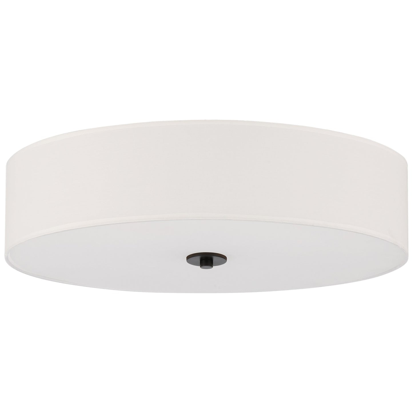 Access Mid Town LED Flush Mt, 24", Matte Black/White