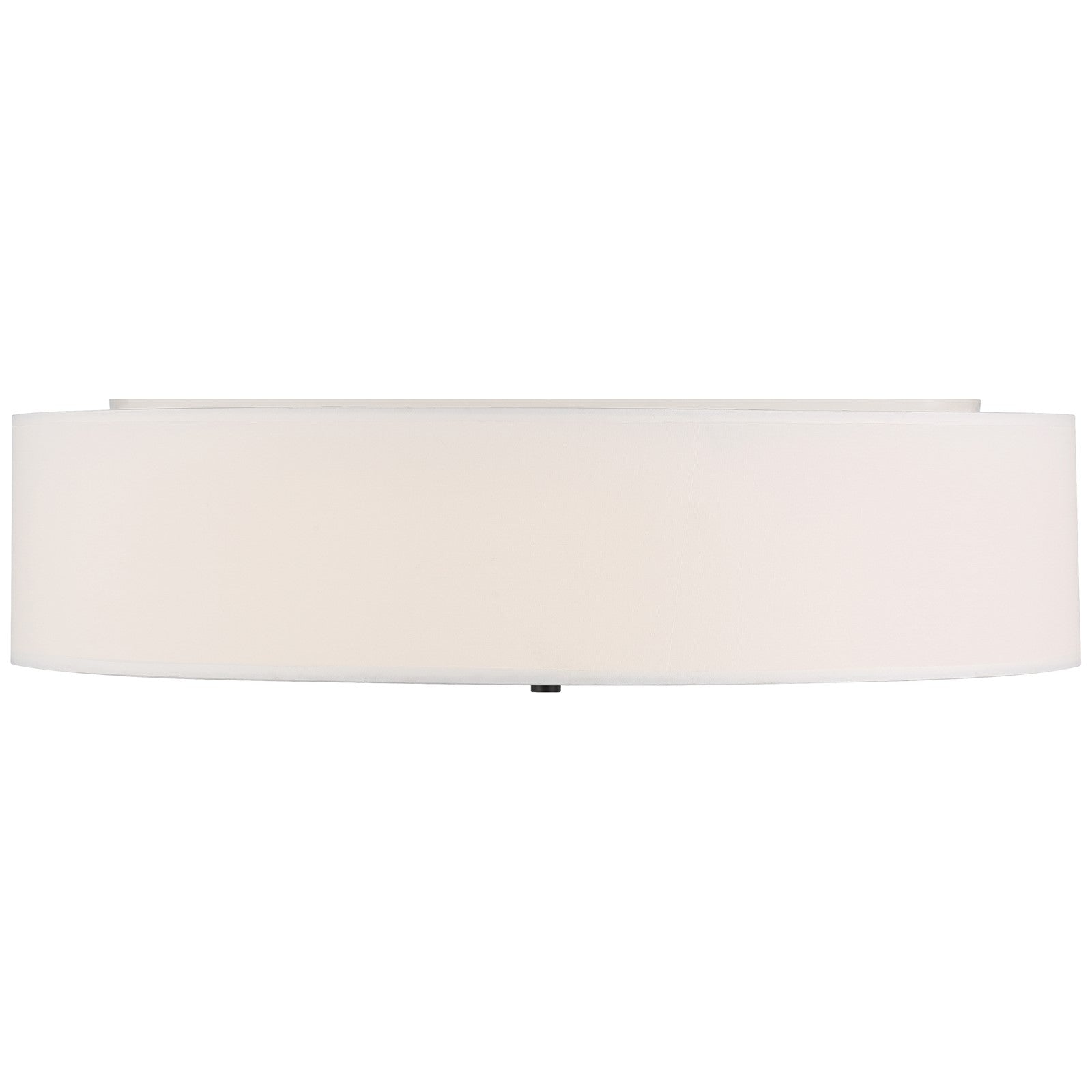 Access Mid Town LED Flush Mt, 24", Matte Black/White