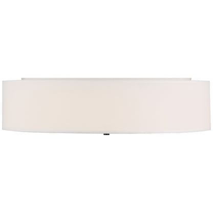 Access Mid Town LED Flush Mt, 24", Matte Black/White