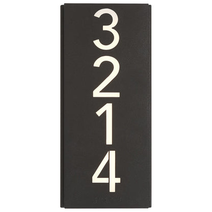 Access Numero Braille LED Address Light, Black/Acrylic Lens