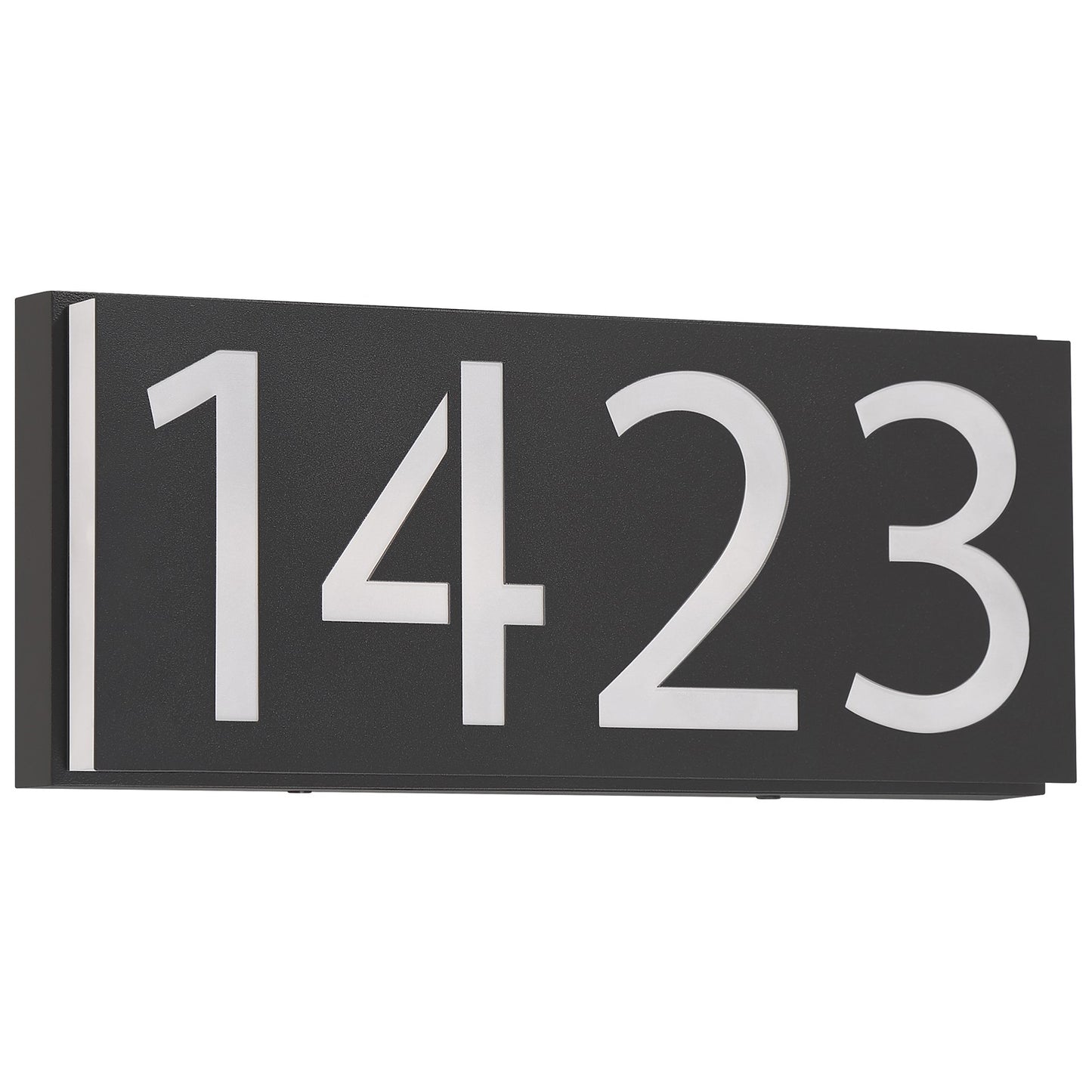 Access Numero Outdoor LED Address Light, Black/Acrylic