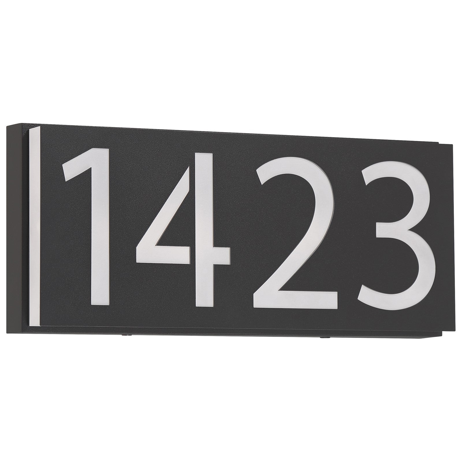 Access Numero Outdoor LED Address Light, Black/Acrylic
