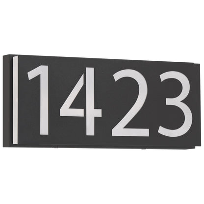 Access Numero Outdoor LED Address Light, Black/Acrylic