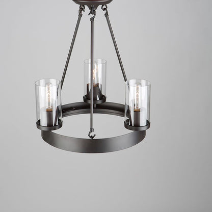 Melno Park Chandelier, Dark Chocolate