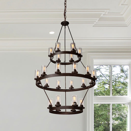 Melno Park Chandelier, Dark Chocolate