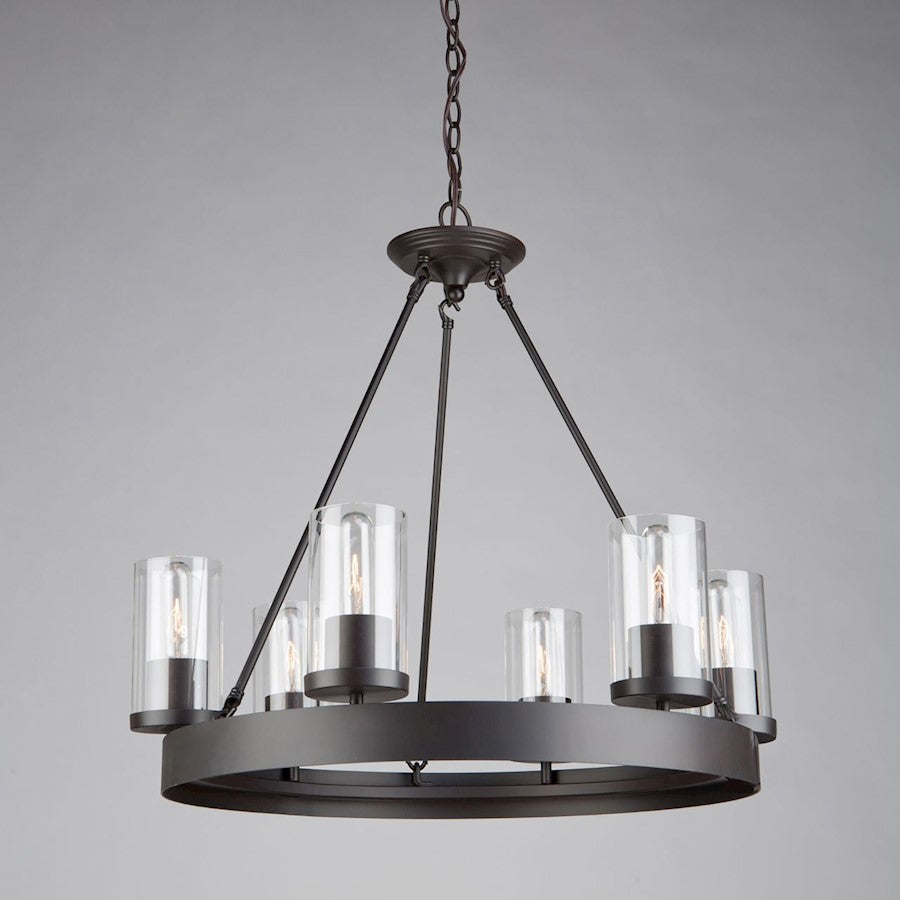 Melno Park Chandelier, Dark Chocolate