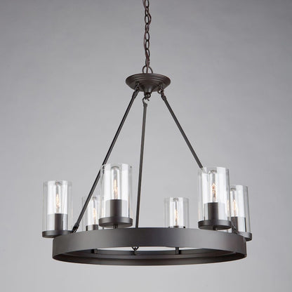 Melno Park Chandelier, Dark Chocolate