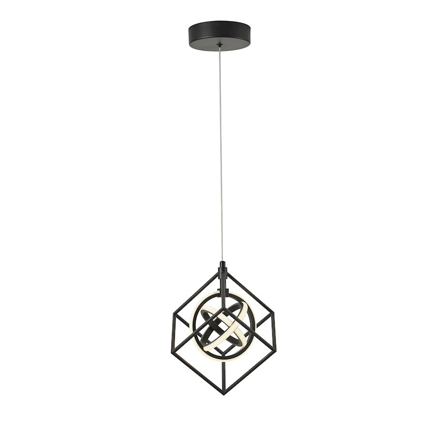 Tulip Integrated LED Pendant, Matte Black