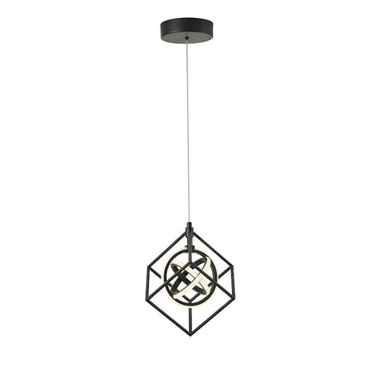 Tulip Integrated LED Pendant, Matte Black