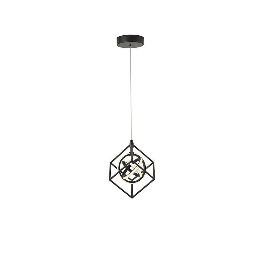 Tulip Integrated LED Pendant, Matte Black