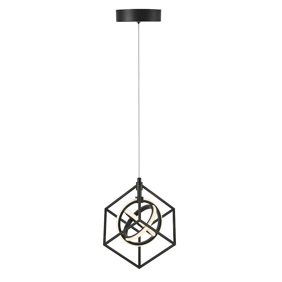Tulip Integrated LED Pendant, Matte Black