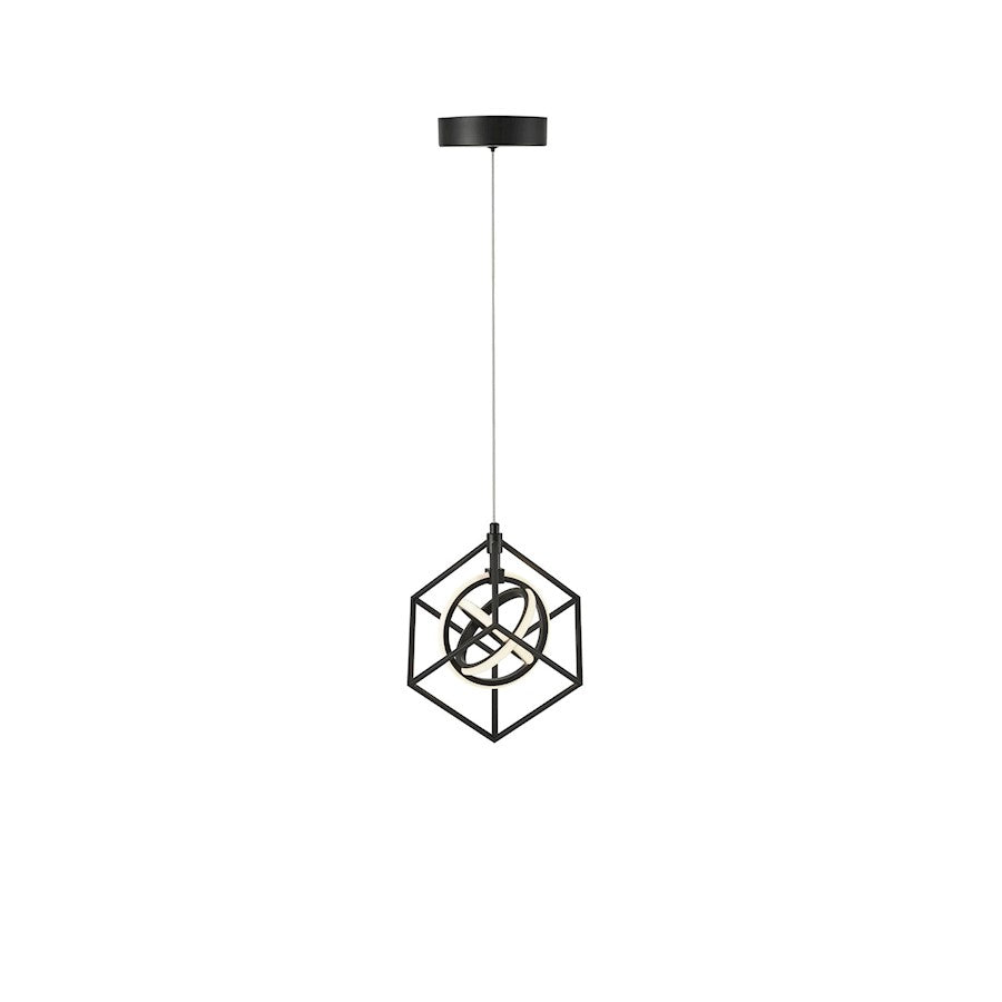Tulip Integrated LED Pendant, Matte Black