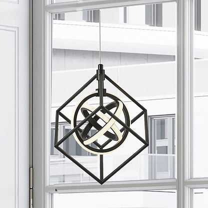 Tulip Integrated LED Pendant, Matte Black