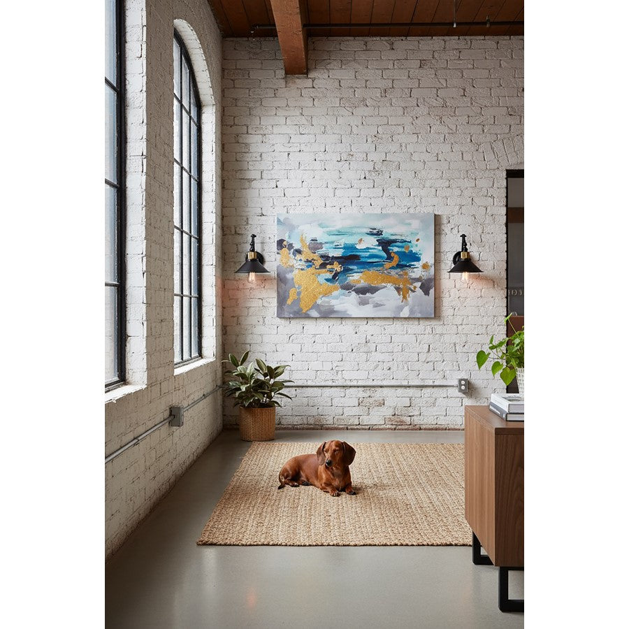 1 Light Pendant, Vintage Brass