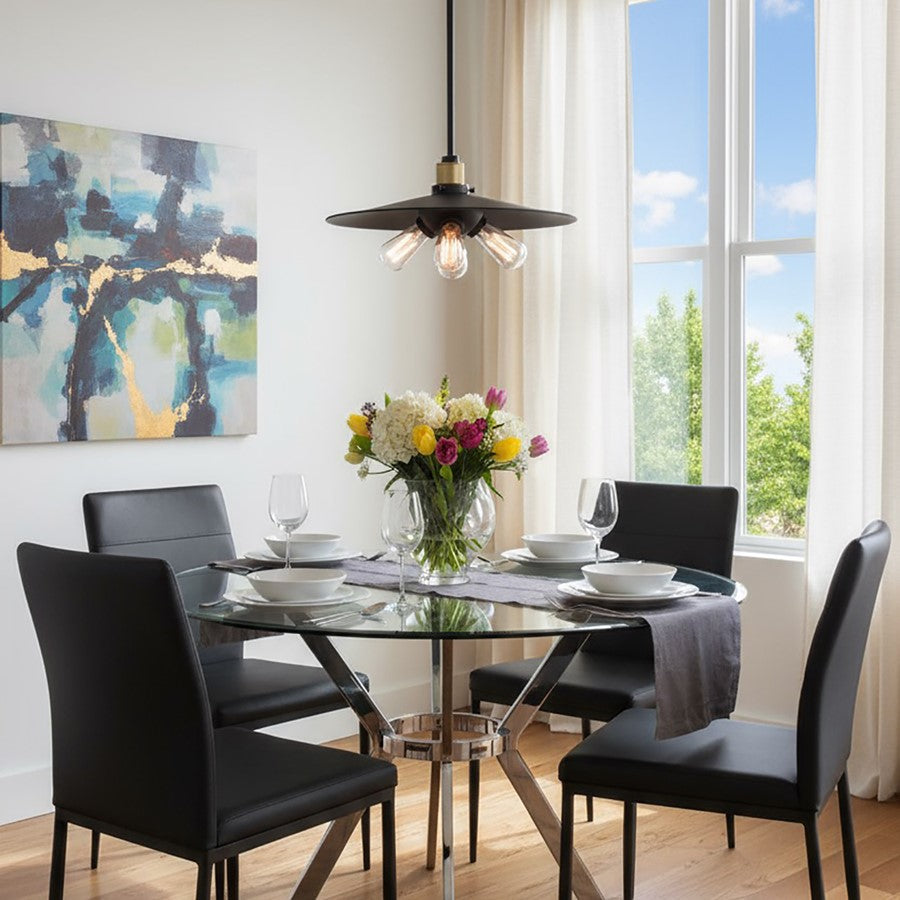 Artcraft Jersey 3 Light Hall Light, Vintage Brass