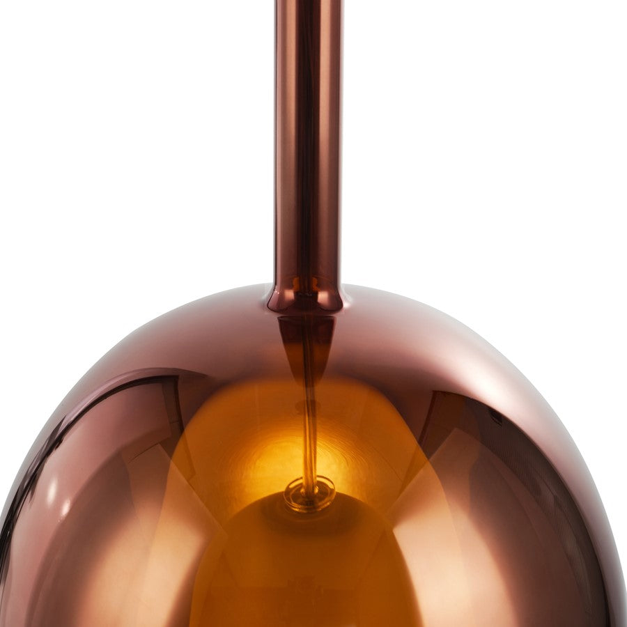 Artcraft Dusk 1 Light Pendant, Black/Espresso Copper