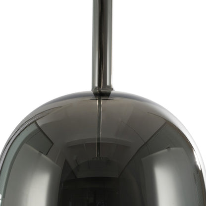 Artcraft Dusk 1 Light Pendant, Black/Smoke