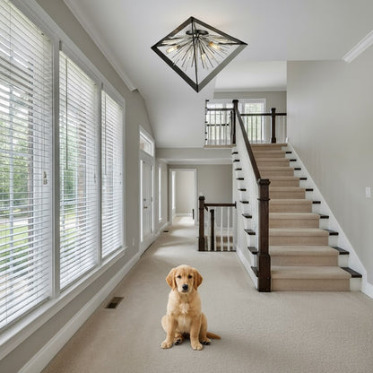 Artcraft Sunburst 3 Light 13" Flush Mount