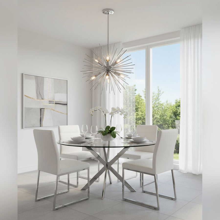 8 Light 19" Chandelier