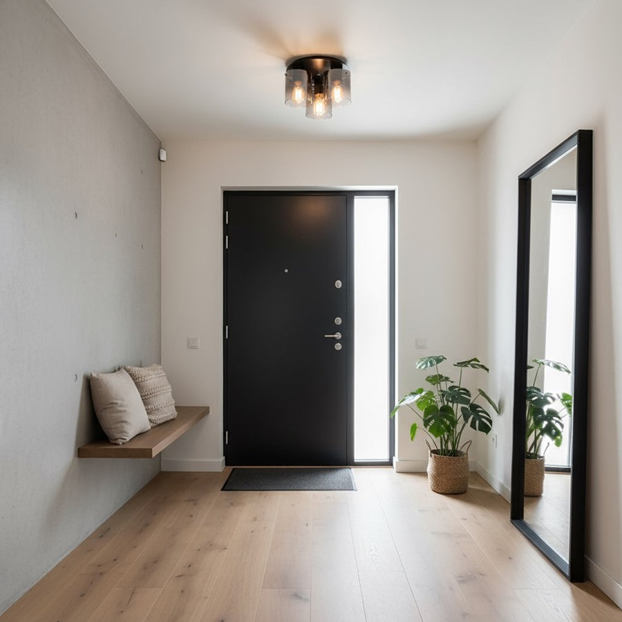 Artcraft Henley 3 Light 8" Flush Mount