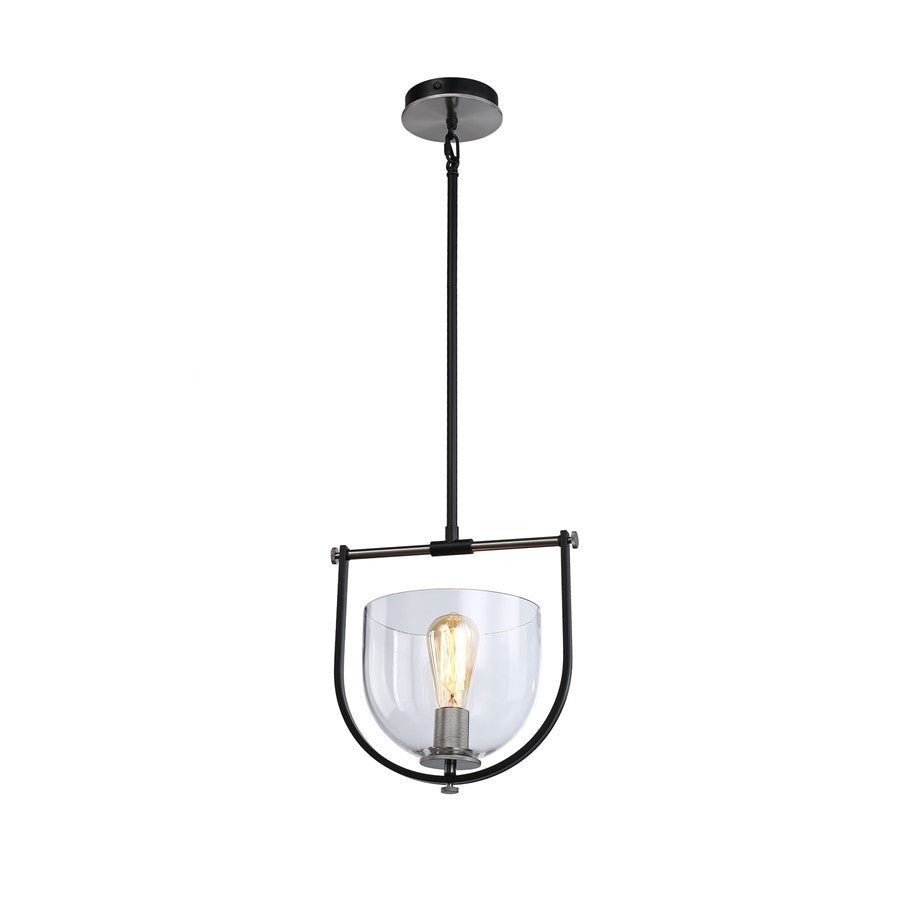 1 Light Pendant, Black