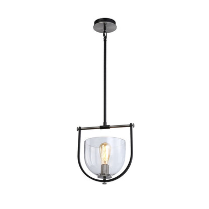 1 Light Pendant, Black
