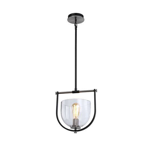 1 Light Pendant, Black