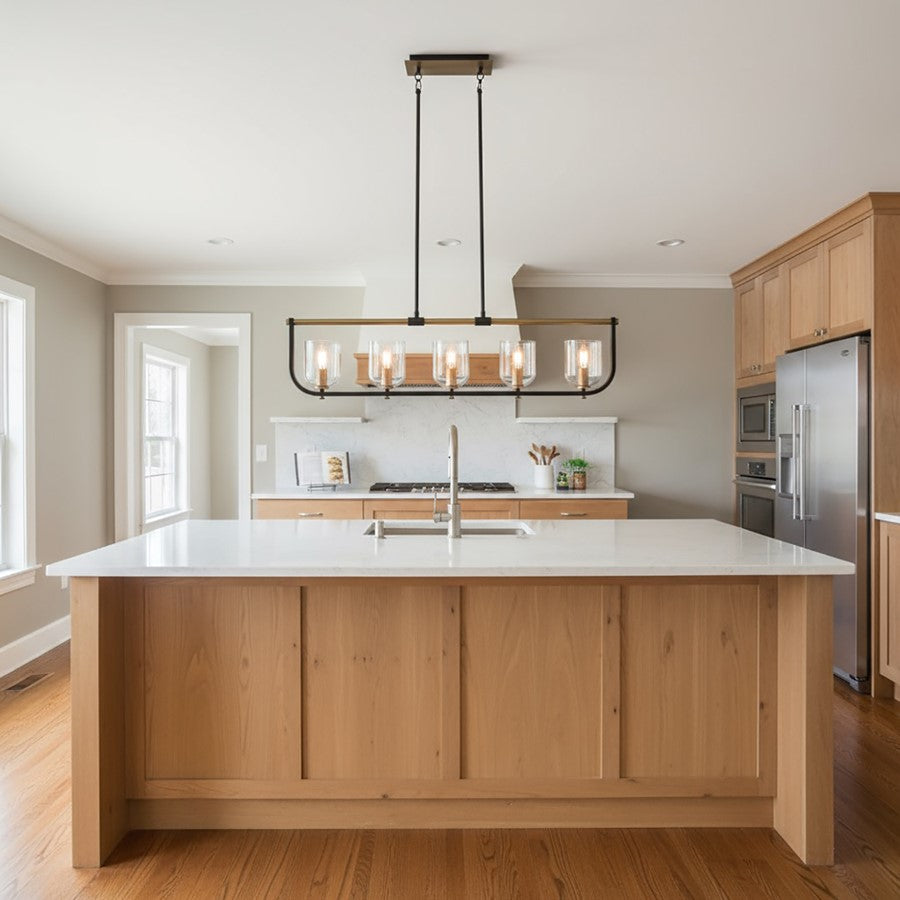 Artcraft Cheshire 5-Light Island Light, Black