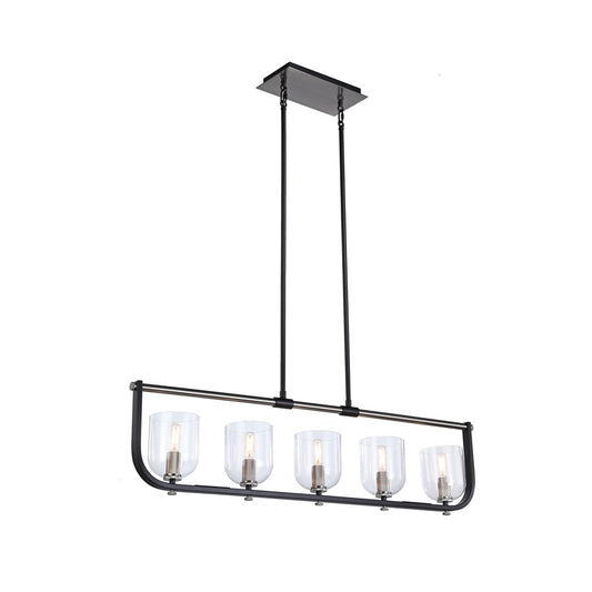 Artcraft Cheshire 5-Light Island Light, Black
