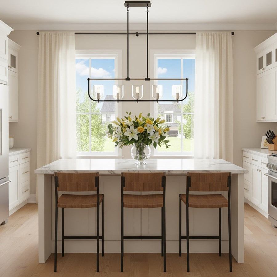 Artcraft Cheshire 5-Light Island Light, Black