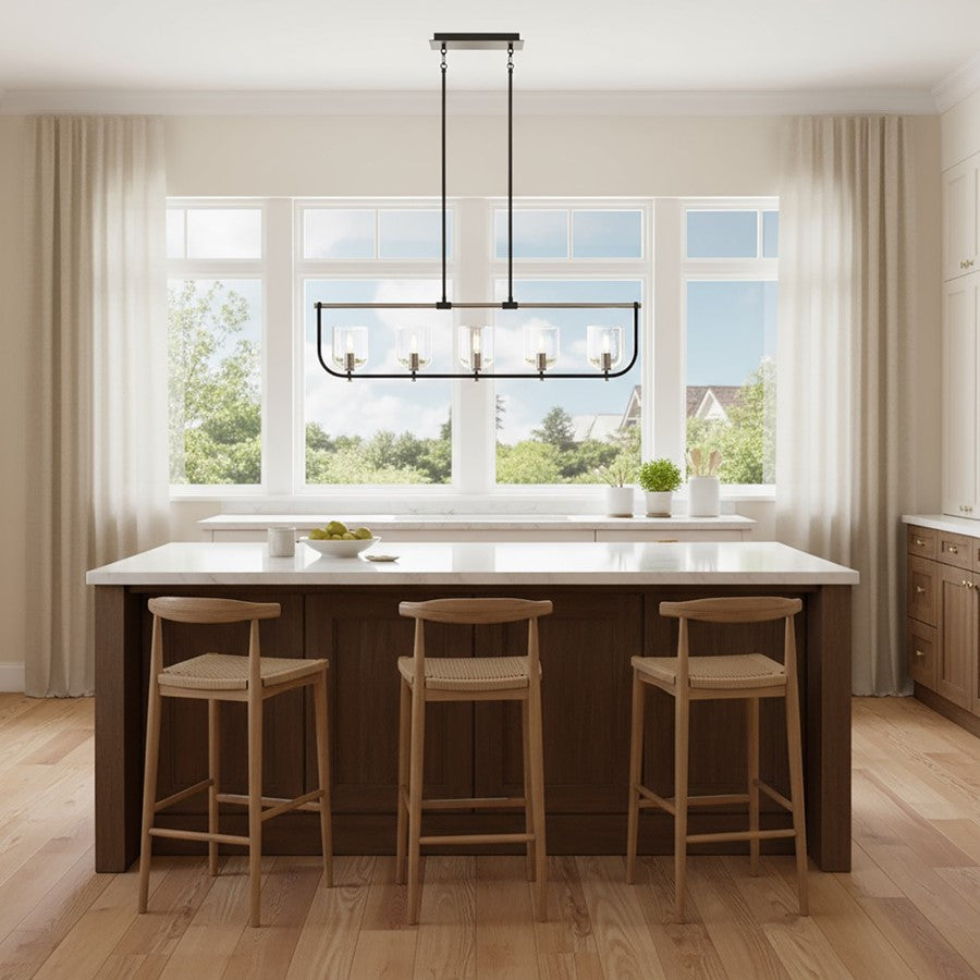 Artcraft Cheshire 5-Light Island Light, Black