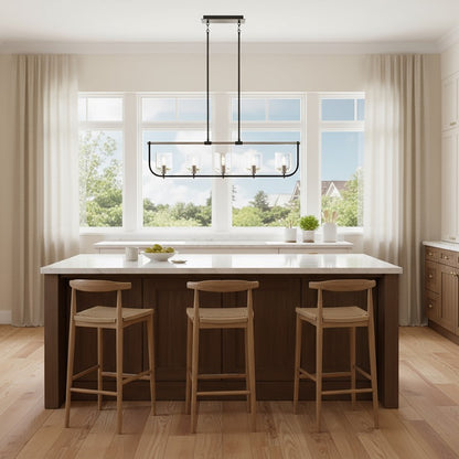 Artcraft Cheshire 5-Light Island Light, Black