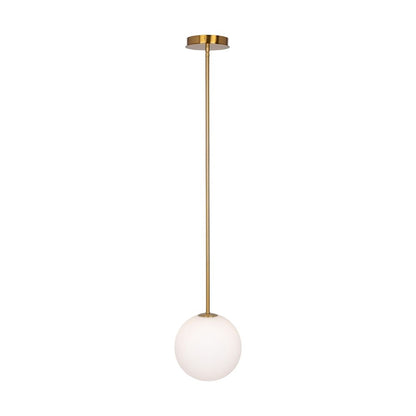 1 Light Pendant, Brass