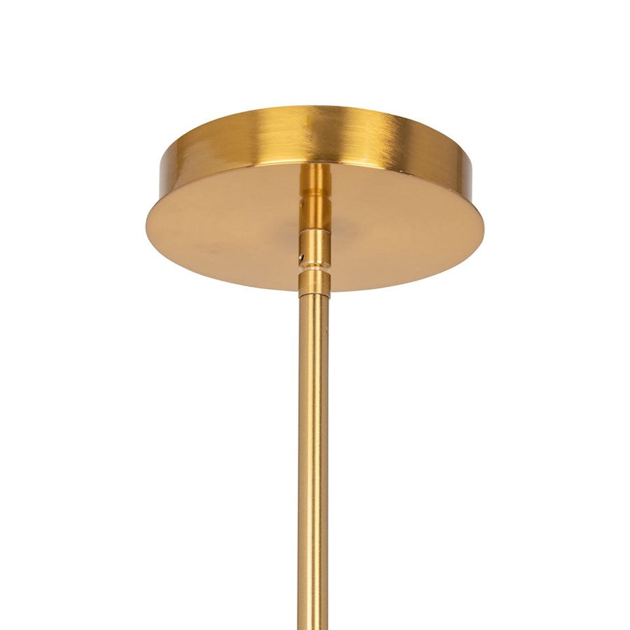 1 Light Pendant, Brass