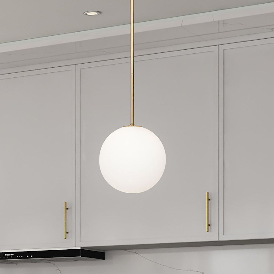 1 Light Pendant, Brass