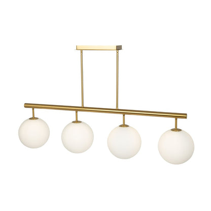 Artcraft Aurelia 4 Light Island/Pool Table, Brass