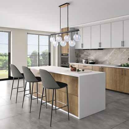 Artcraft Aurelia Island Light, Matte Black/Brass