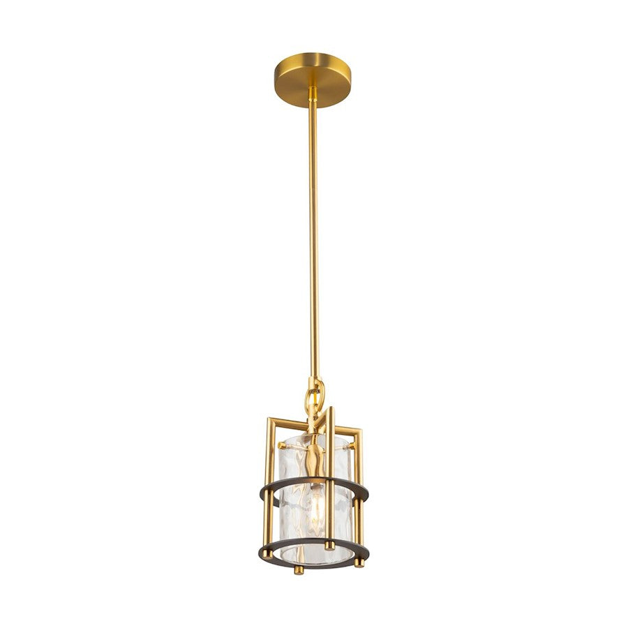 1 Light Down Pendant, Brass