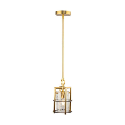 1 Light Down Pendant, Brass