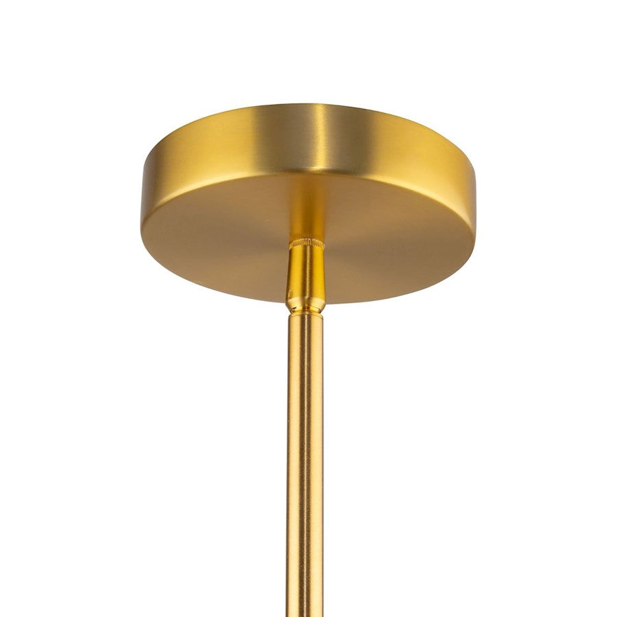 1 Light Down Pendant, Brass