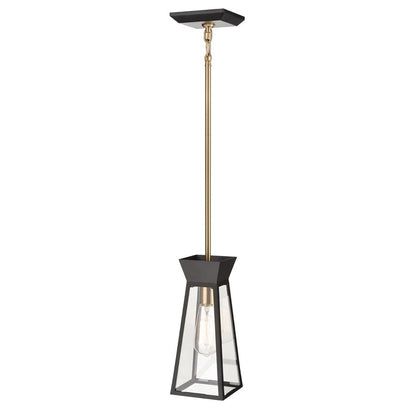1 Light Pendant, Black