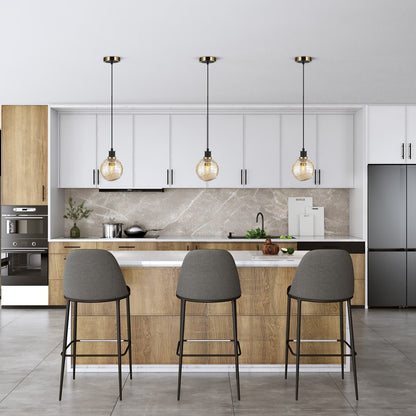 1 Light Pendant, Black