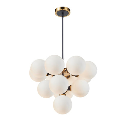 13 Light Down Pendant, Black