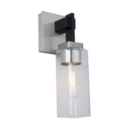 1 Light Bathroom Vanity Light, Satin Nickel